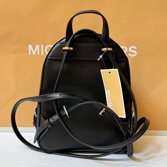 Michael Kors Jaycee XS MINI Convertible Zip Pocket Backpack Black/Silver - Picture 2 of 12